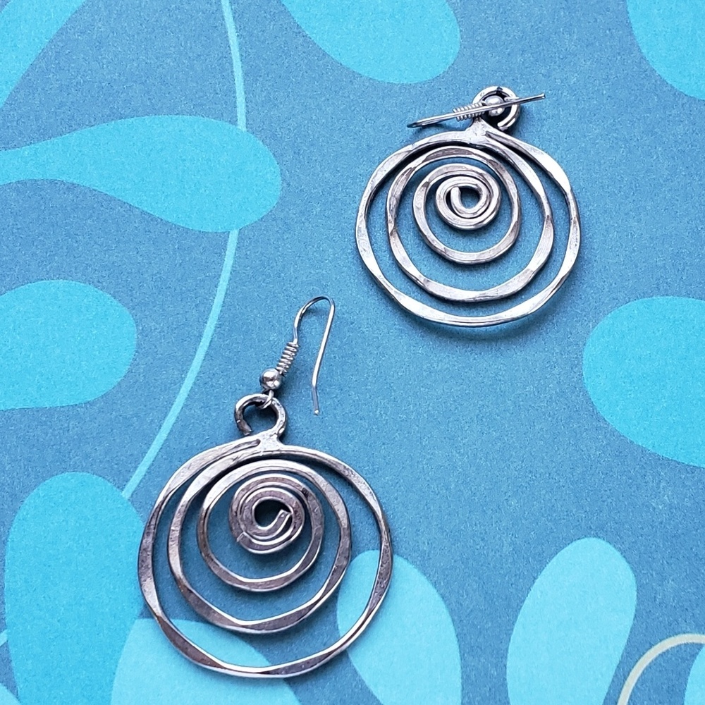 Sterling silver earrings.